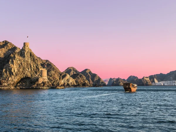Sunset Coastal Cruise in Muscat, Oman
